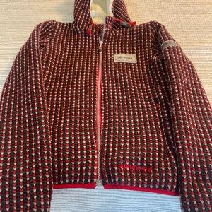 Women's Red and Black Jacket